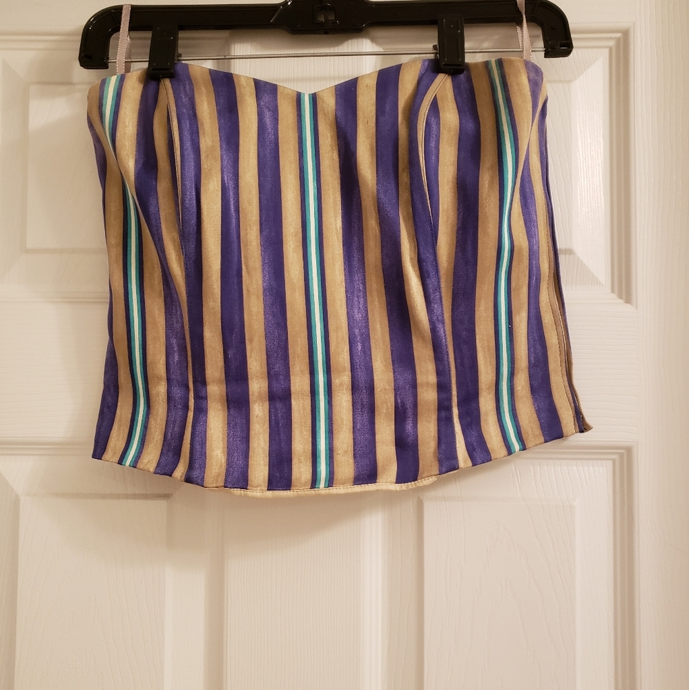 Louis Feraud authentic striped half top